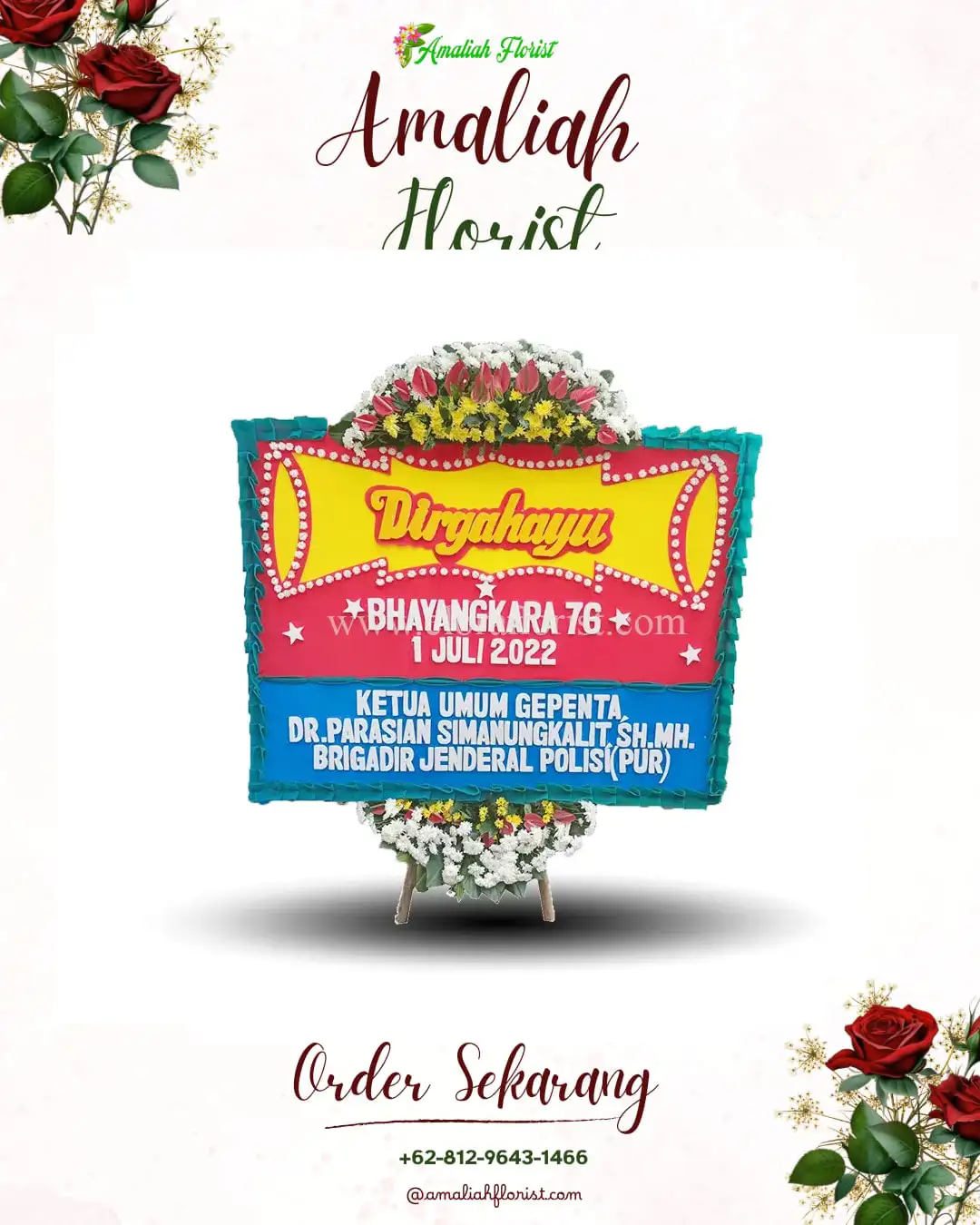 Papan Bunga HUT Ulang Tahun Tambrauw
